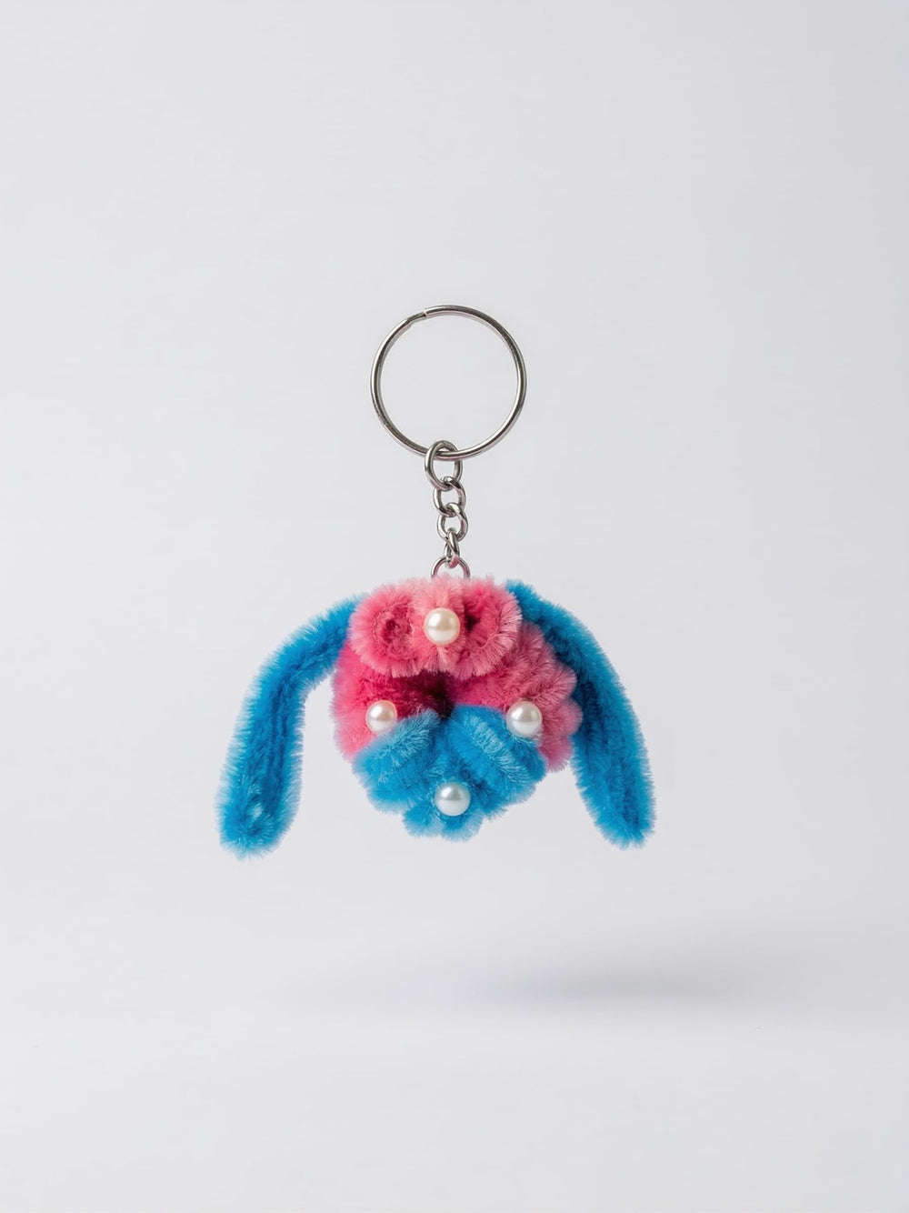 AGANTUK Handmade Pipe Cleaner Keychain with Metal Ring