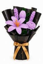 AGANTUK Crochet Flower Gift Bouquet | Handmade Home Decor (Lavendar)