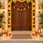 Agantuk Handmade Charan Rangoli for Diwali & Festive Décor
